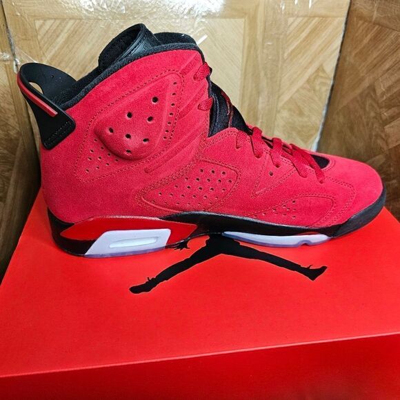 NEW Air Jordan 6 men\'s varsity red basketball shoes authentic size 10.5 main image 6